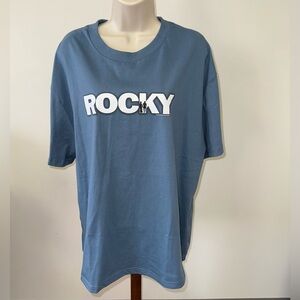 Rocky (XL) Blue Graphic T-Shirt